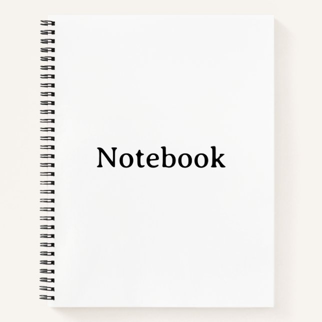 Create Your Own 8.5" x 11" Softcover  Notebook (Front)