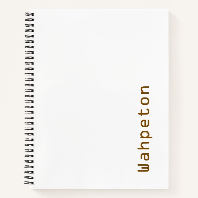Create Your Own 8.5" x 11" Softcover Notebook (Front)