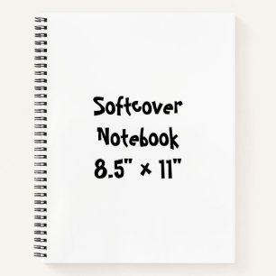 Create Your Own 8.5" x 11" Softcover Notebook