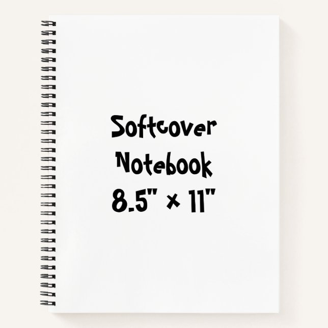 Create Your Own 8.5" x 11" Softcover Notebook (Front)