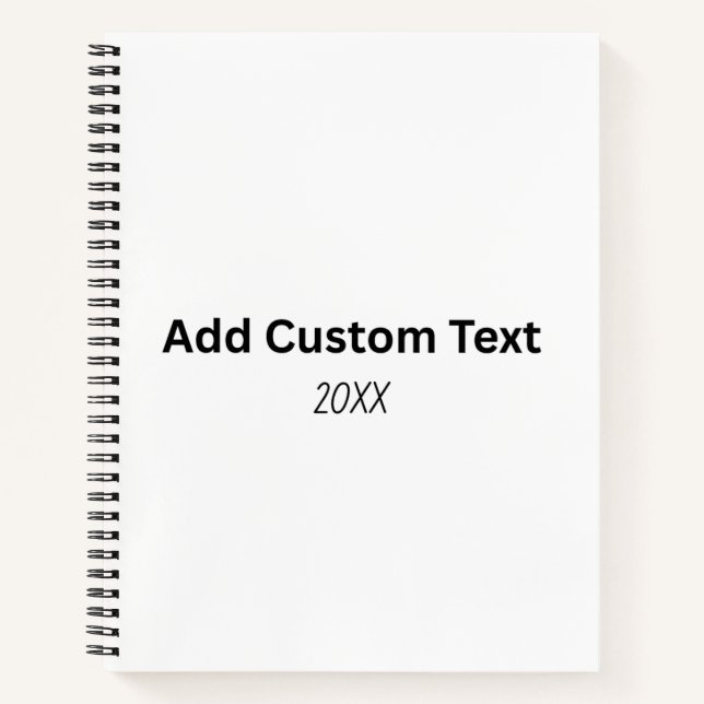 Create Your Own 8.5" x 11" Softcover Notebook (Front)