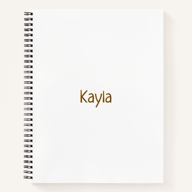 Create Your Own 8.5" x 11" Softcover Notebook (Front)