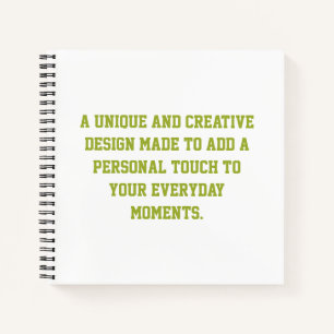 Create Your Own 8.5" x 8.5" Hardcover Notebook