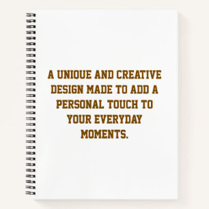 Create Your Own 8.5" x 8.5" Spiral Notebook