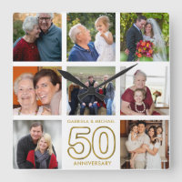 Create Your Own 8 Photo Collage 50th Anniversary
