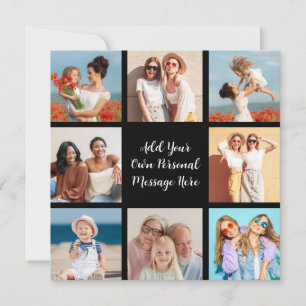 Create Your Own 8 Photo Collage Add Your Greeting Card