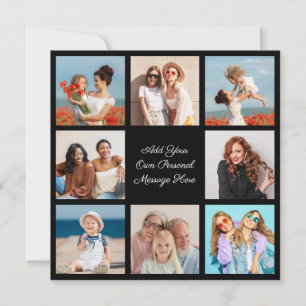 Create Your Own 8 Photo Collage Add Your Greeting Card