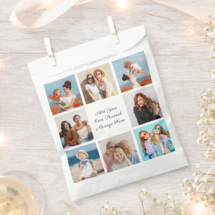 Create Your Own 8 Photo Collage Add Your Greeting Favour Bags