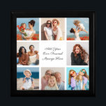 Create Your Own 8 Photo Collage Add Your Greeting Gift Box<br><div class="desc">Create your own 8 Photo Collage for Christmas, Birthdays, Weddings, Anniversaries, Graduations, Father's Day, Mother's Day or any other Special Occasion, with our easy-to-use design tool. Add your favourite photos of friends, family, vacations, hobbies and pets and you'll have a stunning, one-of-a-kind photo collage. Add your own personal message and...</div>
