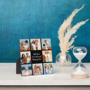 Create Your Own 8 Photo Collage Add Your Greeting Plaque