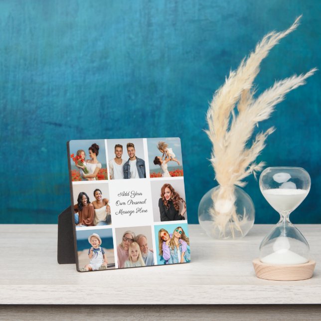 Create Your Own 8 Photo Collage Add Your Greeting Plaque (Insitu)