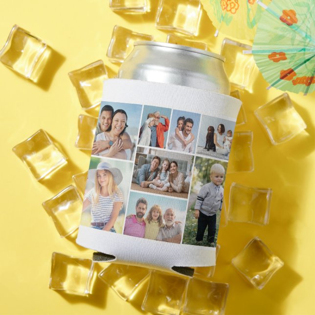 Create Your Own 8 Photo Collage  Can Cooler (In Situ Summer)