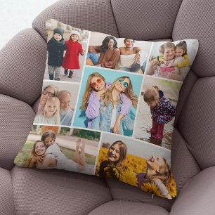 Create Your Own 8 Photo Collage Cushion