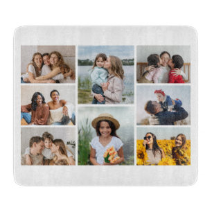Create Your Own 8 Photo Collage Cutting Board