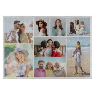 Create Your Own 8 Photo Collage Cutting Board