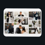 Create Your Own 8 Photo Collage Magnet<br><div class="desc">Introducing the perfect way to add a touch of personality and warmth to your refrigerator - the Photo Collage Magnet! This stunning magnet allows you to showcase your custom photos in a unique and beautiful way. Imagine having a beautiful collage of your family, friends, and vacation photos right on your...</div>