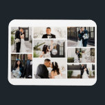 Create Your Own 8 Photo Collage Magnet<br><div class="desc">Introducing the perfect way to add a touch of personality and warmth to your refrigerator - the Photo Collage Magnet! This stunning magnet allows you to showcase your custom photos in a unique and beautiful way. Imagine having a beautiful collage of your family, friends, and vacation photos right on your...</div>