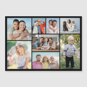Create Your Own 8 Photo Collage Magnetic Card