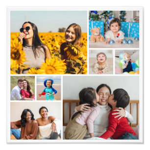 Create Your Own 8 Photo Collage Photo Enlargement  Print