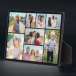 Create Your Own 8 Photo Collage  Plaque<br><div class="desc">Create your own 8 Photo Collage for Christmas, Birthdays, Weddings, Anniversaries, Graduations, Father's Day, Mother's Day or any other Special Occasion, with our easy-to-use design tool. Add your favourite photos of friends, family, vacations, hobbies and pets and you'll have a stunning, one-of-a-kind photo collage. Our custom photo collage is perfect...</div>