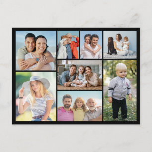 Create Your Own 8 Photo Collage  Postcard