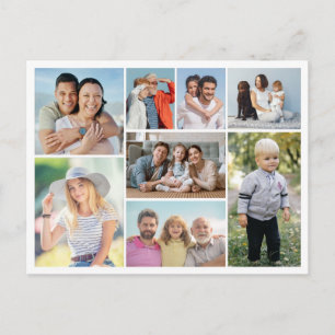 Create Your Own 8 Photo Collage  Postcard