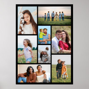 Create Your Own 8 Photo Collage Poster