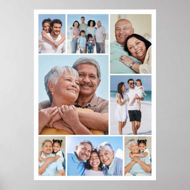 Create Your Own 8 Photo Collage Poster (Front)