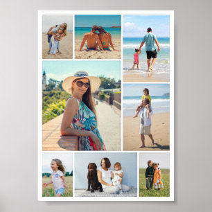 Create Your Own 8 Photo Collage Poster