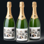 Create Your Own 8 Photo Collage Sparkling Wine Label<br><div class="desc">Introducing our personalised photo collage sparkling wine labels - the perfect way to add a personal touch to your special occasion! Whether it's a graduation, a family gathering, a trip with friends, or a special celebration, our high-quality sparkling wine labels are the perfect way to showcase your favourite memories. Our...</div>