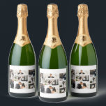 Create Your Own 8 Photo Collage Sparkling Wine Label<br><div class="desc">Introducing our personalised photo collage sparkling wine labels - the perfect way to add a personal touch to your special occasion! Whether it's a graduation, a family gathering, a trip with friends, or a special celebration, our high-quality sparkling wine labels are the perfect way to showcase your favourite memories. Our...</div>