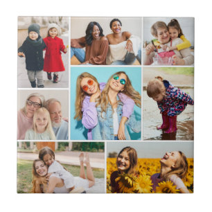 Create Your Own 8 Photo Collage Tile