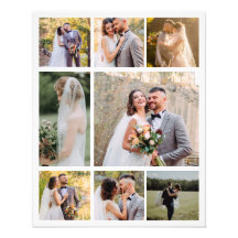 Create Your Own 8 Photo Wedding Collage