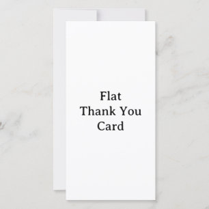Create Your Own 8" x 4" Standard Flat Thank You Card