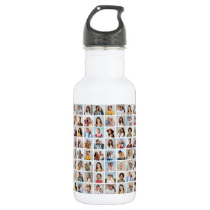Create Your Own 96 Photo Collage 532 Ml Water Bottle