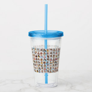 Create Your Own 96 Photo Collage Acrylic Tumbler