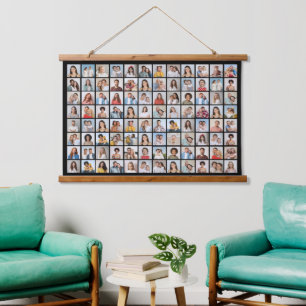 Create Your Own 96 Photo Collage Hanging Tapestry