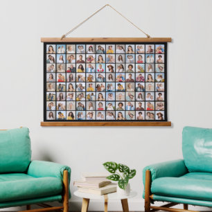 Create Your Own 96 Photo Collage Hanging Tapestry