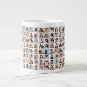 Create Your Own 96 Photo Collage Large Coffee Mug