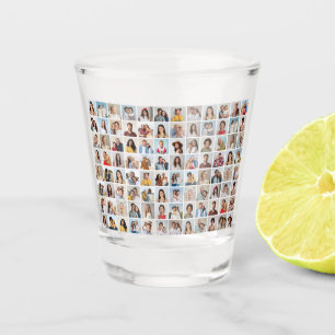 Create Your Own 96 Photo Collage Shot Glass