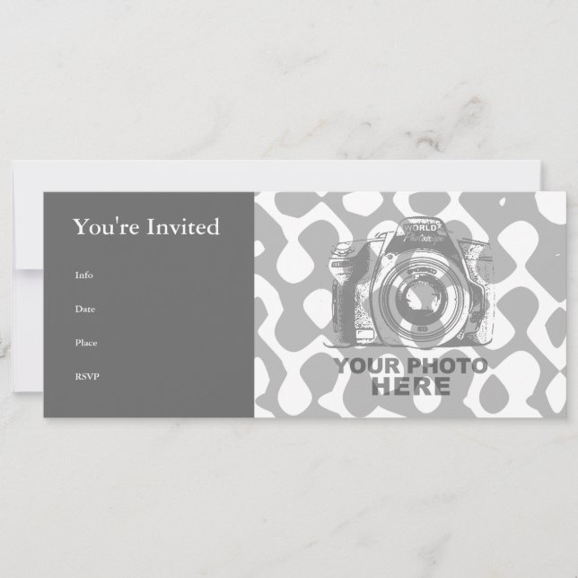 Create Your Own 9.25"x4" Invitation Horizontal 9 (Front)