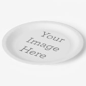 Paper Plates, 22.86 cm Round Paper Plate (Angled)
