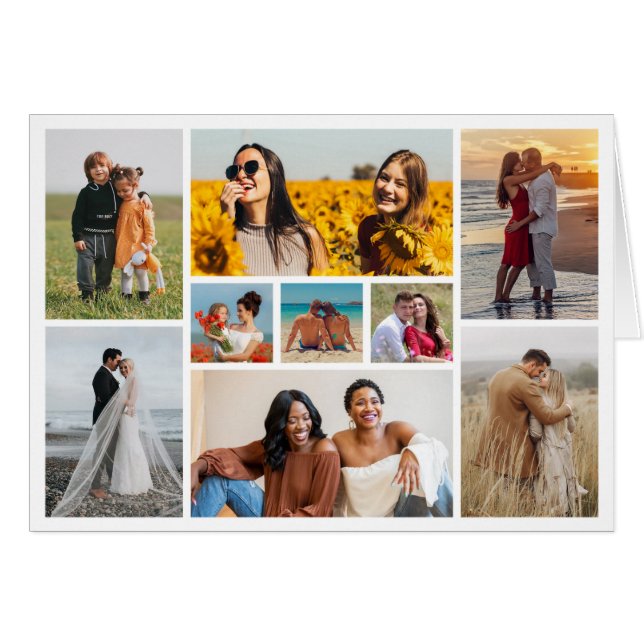 Create Your Own 9 Photo Collage (Front Horizontal)