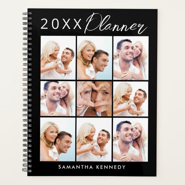 Create Your Own 9 Photo Collage 2023 Yearly Family Planner (Front)