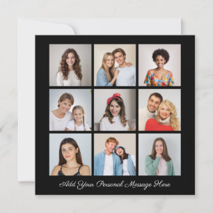 Create Your Own 9 Photo Collage Add Your Greeting