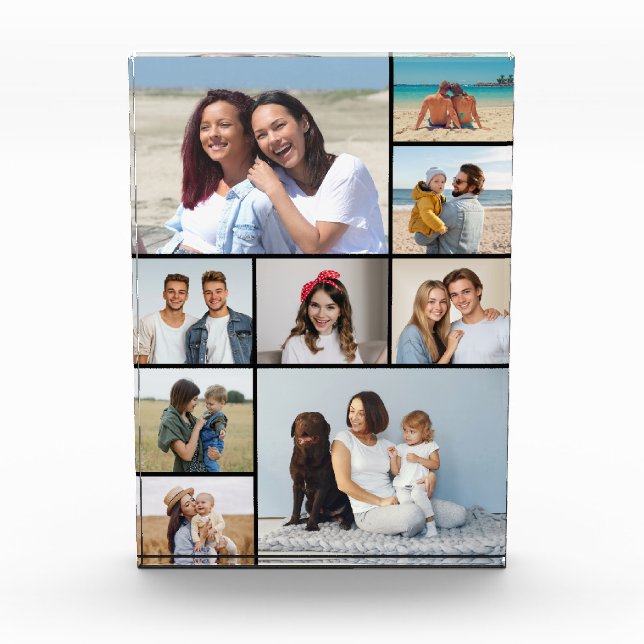 Create Your Own 9 Photo Collage Block (Front)
