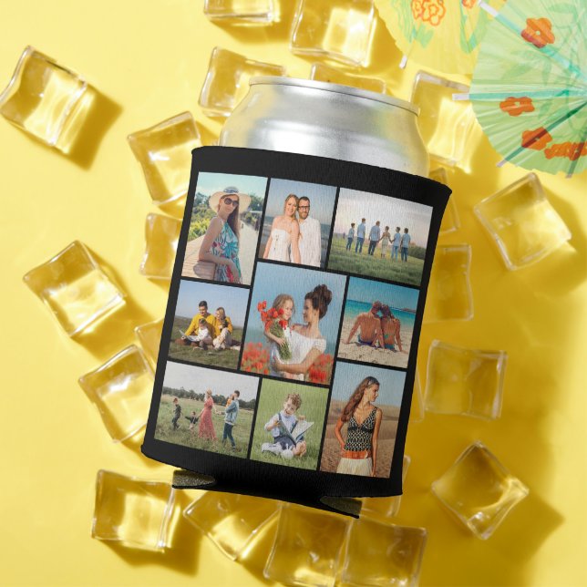 Create Your Own 9 Photo Collage Can Cooler (In Situ Summer)