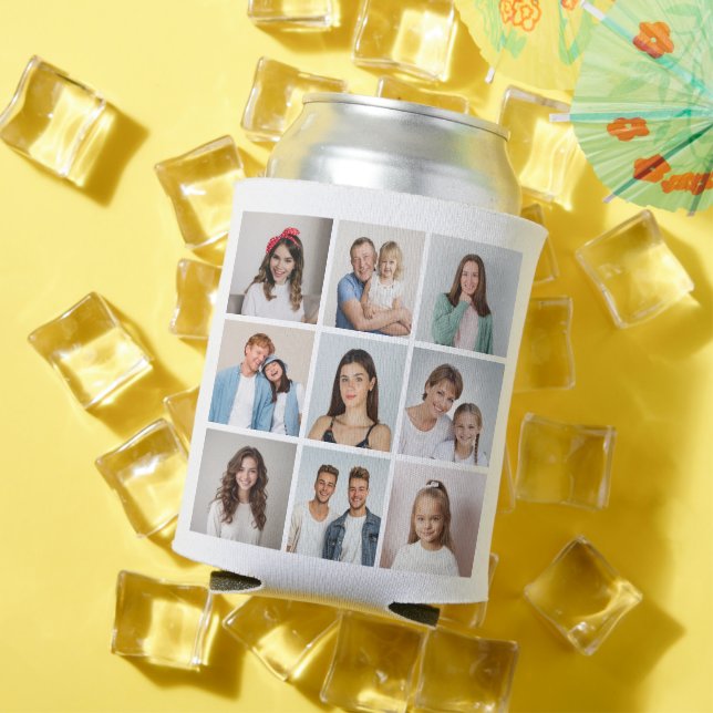 Create Your Own 9 Photo Collage Can Cooler (In Situ Summer)