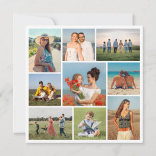 Create Your Own 9 Photo Collage Card