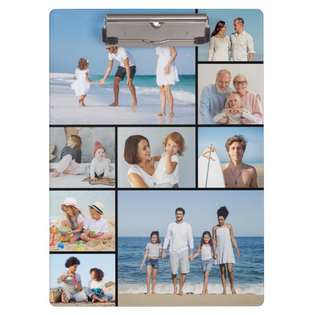 Create Your Own 9 Photo Collage Clipboard (Front)